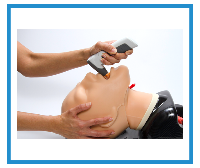 Vie Scope being used on a manikin.